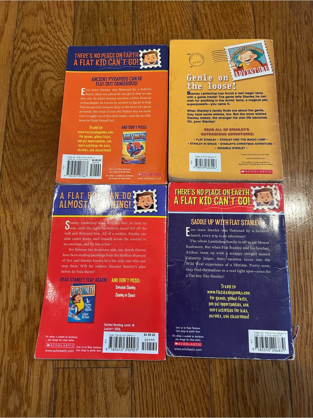 Vintage Used Flat Stanley Chapter Books Lot - Scholastic - Jeff Brown Collection - Picture 5 of 8